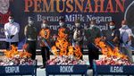 Rugikan Negara Rp 1,2 Miliar, Jutaan Batang Rokok Ilegal Dimusnahkan