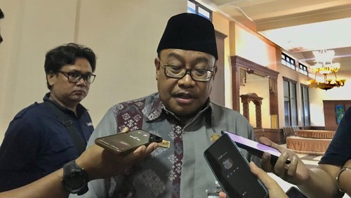 Sekretaris Daerah Nusa Tenggara Barat Lalu Gita Ariadi di Kantor DPRD NTB pada Kamis (6/7/2023).