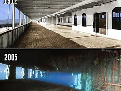 Perbandingan Titanic Sebelum Tenggelam dan Sesudah Jadi Bangkai