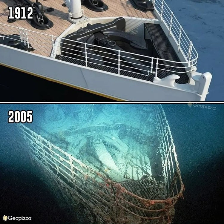Titanic dulu dan sekarang Titanic dulu dan sekarang