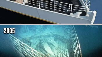 Titanic merupakan kapal terbesar di dunia pada pelayaran perdananya. Satu dari tiga kapal samudra kelas Olympic dioperasikan oleh White Star Line. Kapal ini dibangun pada 1909 sampai 1911 oleh Harland and Wolff di Belfast. Kapal ini sanggup mengangkut 2.224 penumpang. Foto: GeoPizza