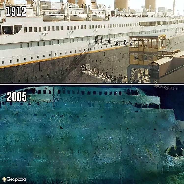 Titanic dulu dan sekarang