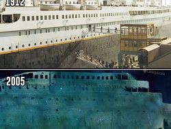 Perbandingan Titanic Sebelum Tenggelam dan Sesudah Jadi Bangkai