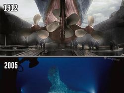 Perbandingan Titanic Sebelum Tenggelam dan Sesudah Jadi Bangkai