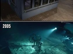 Perbandingan Titanic Sebelum Tenggelam dan Sesudah Jadi Bangkai
