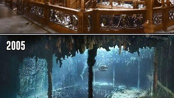 Ukurannya yang sangat besar dan lokasinya yang berada di dasar laut menyulitkan eksplorasi untuk mengabadikan bangkai Titanic secara utuh. Foto: GeoPizza