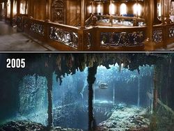 Perbandingan Titanic Sebelum Tenggelam dan Sesudah Jadi Bangkai