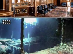 Perbandingan Titanic Sebelum Tenggelam dan Sesudah Jadi Bangkai