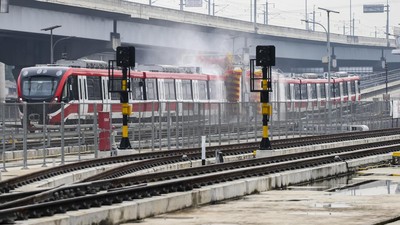 Lihat Lagi Suasana Uji Coba LRT Jakarta