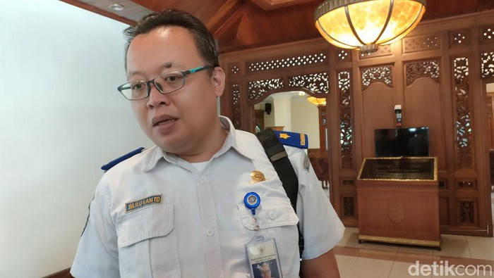 Pejabat Pembuat Komitmen (PPK) Balai Teknik Perkeretaapian Kelas 1 Wilayah Jateng Hardianto Eko Prasetyo di Balai Kota Solo, Kamis (6/7/2023).