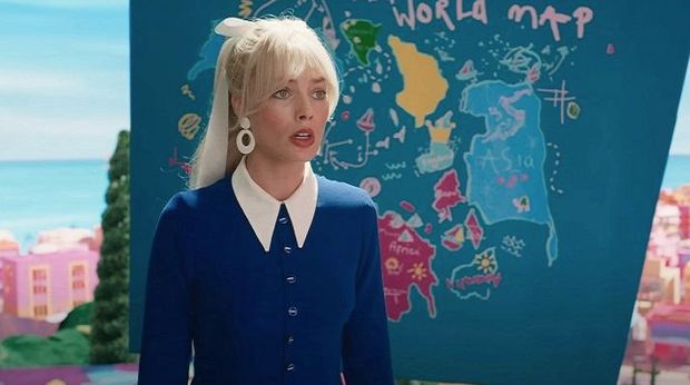 Cuplikan adegan di film Barbie.