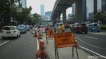 Hati-hati, Ada Pembongkaran Pembatas Jalan di Rasuna Said Jaksel