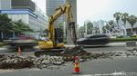Hati-hati, Ada Pembongkaran Pembatas Jalan di Rasuna Said Jaksel