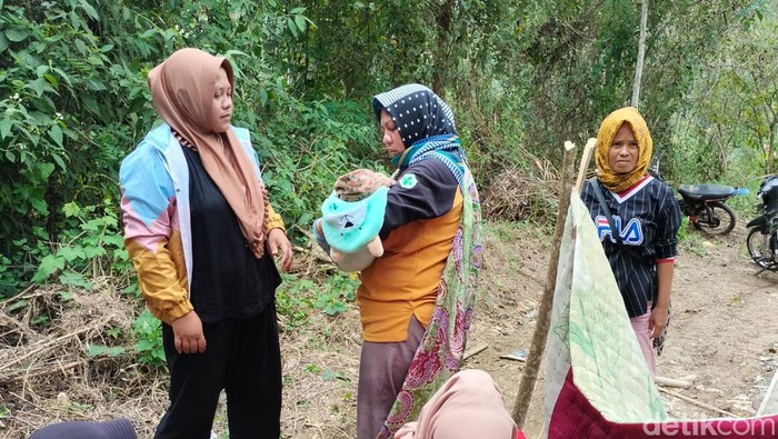 Ibu hamil melahirkan di jalan saat ditandu di Cidaun, Cianjur