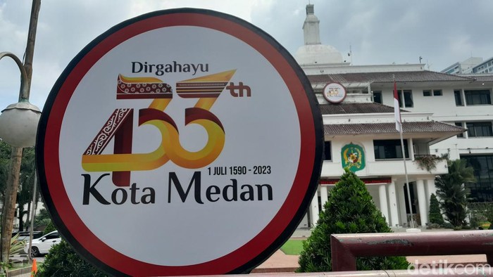 Logo HUT Kota Medan ke-433 (Nizar Aldi/detikSumut)