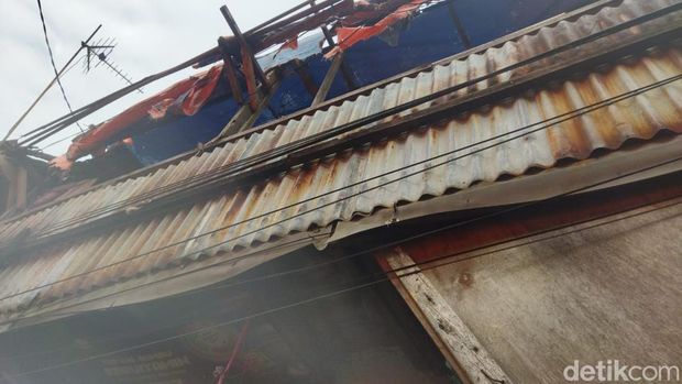 Lokasi ledakan tabung gas di Jalan Tri Jaya, Tebet, Jakarta Selatan.