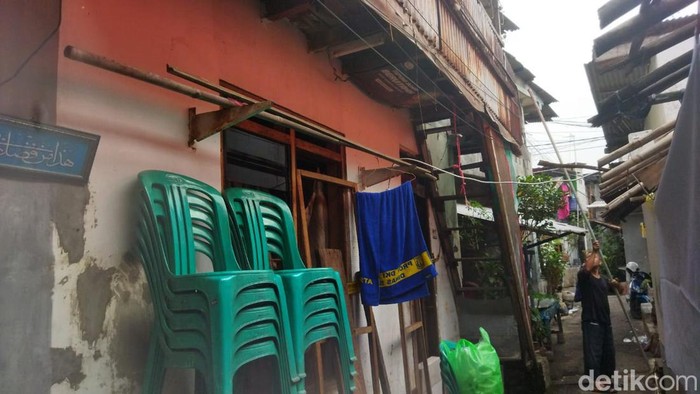 Lokasi ledakan tabung gas di Jalan Tri Jaya, Tebet, Jakarta Selatan.