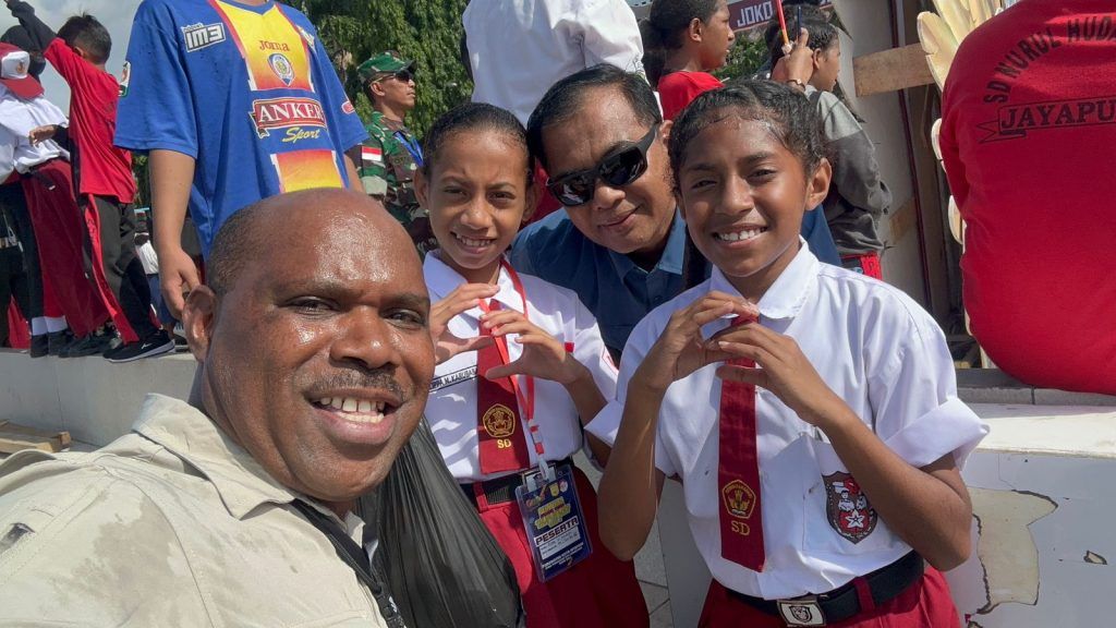 Maximus Tipagau dalam acara Papua Street Carnaval 2023