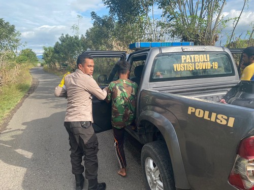 Pelaku percobaan pencabulan berinisial TA ditangkap oleh Polsek Dompu Kota. (Foto: Istimewa)