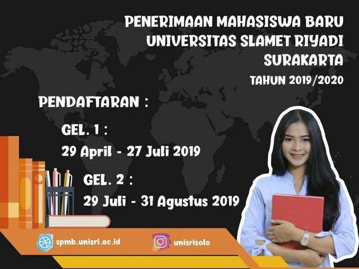 Poster Bella Bonita saat menjadi model iklan Unisri Solo. Diunggah Jumat (7/7/2023).