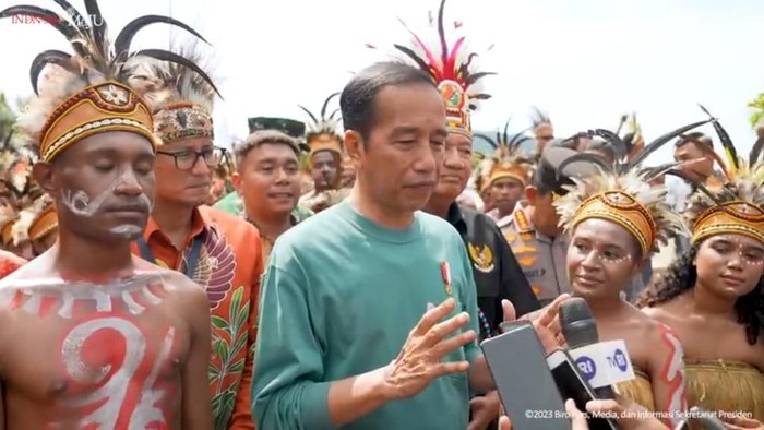 Presiden Joko Widodo di Jayapura, Papua