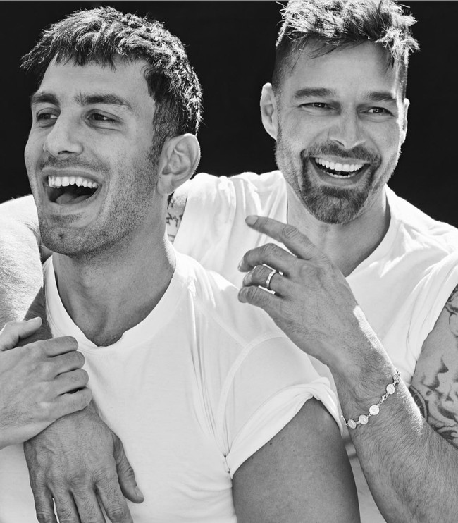 Ricky Martin tidak segan-segan memamerkan keromantisannya dengan Jwan Yosef di Instagramnya. Foto: Dok. Instagram/@ricky_martin