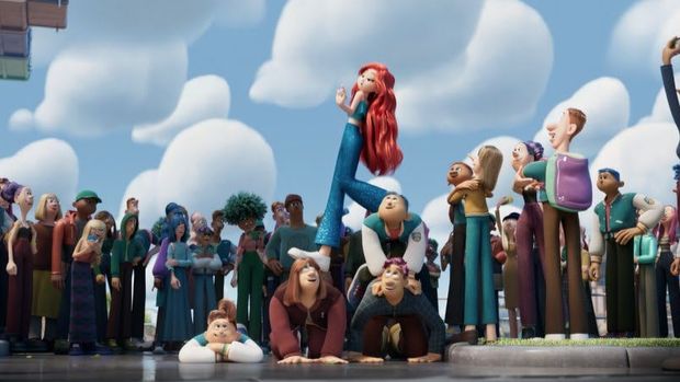Cuplikan adegan dalam film animasi Ruby Gillman, Teenage Kraken.