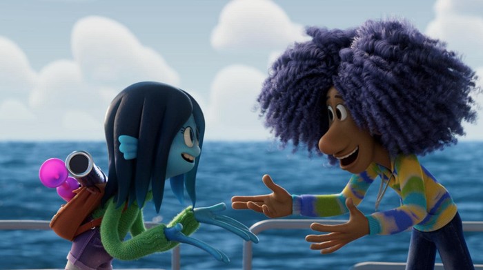 Cuplikan adegan dalam film animasi Ruby Gillman, Teenage Kraken.