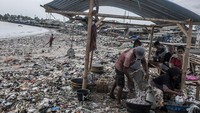 Menurut pedagang setempat, aktivitas jual beli ikan terpaksa dilakukan di tepi pantai yang dipenuhi sampah karena akses menuju tempat pelelangan ikan (TPI) jauh. 