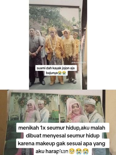 Wanita ini curhat salah pilih MUA, sanggul hijab tinggi dan riasan wajah tidak sesuai ekspetasi mendadak viral di TikTok.