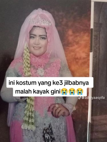Wanita ini curhat salah pilih MUA, sanggul hijab tinggi dan riasan wajah tidak sesuai ekspetasi mendadak viral di TikTok.
