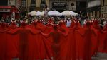 Aksi Protes Kekejaman Terhadap Hewan Jelang Festival San Fermin Spanyol