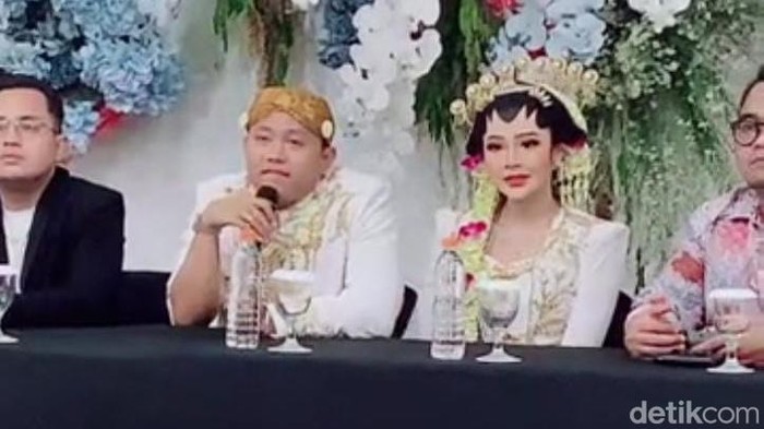Denny Caknan dan Bella Bonita usai menikah