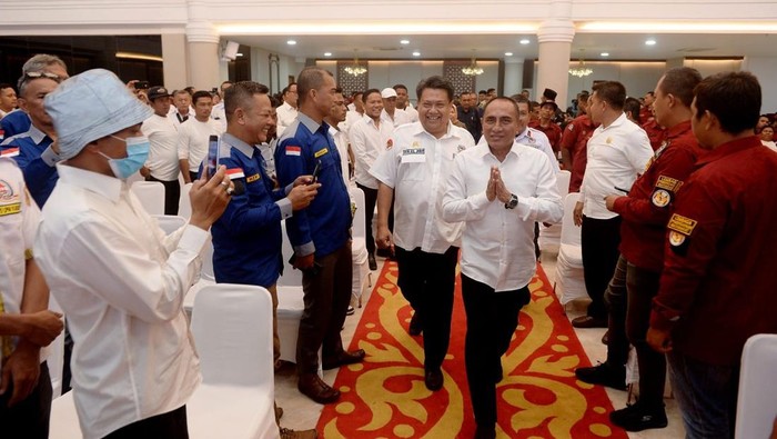 Edy Rahmayadi dan Rolel Harahap. (Foto: Istimewa)