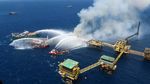 Kebakaran Landa Anjungan Minyak Lepas Pantai di Meksiko