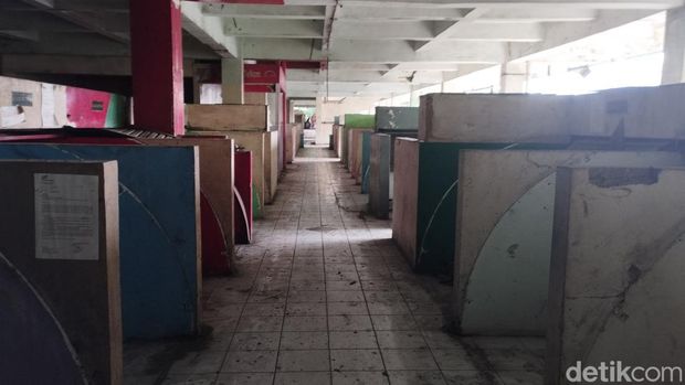 Kondisi Pasar Blok G Tanah Abang, Jakarta Pusat, yang memprihatinkan (Belia/detikcom).