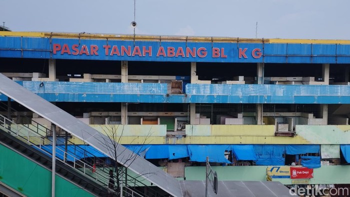 Kondisi Pasar Blok G Tanah Abang, Jakarta Pusat, yang memprihatinkan (Belia/detikcom).