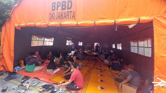 Lokasi pengusian warga korban kebakaran di Setiabudi, Jaksel (Rumondang-detikcom)