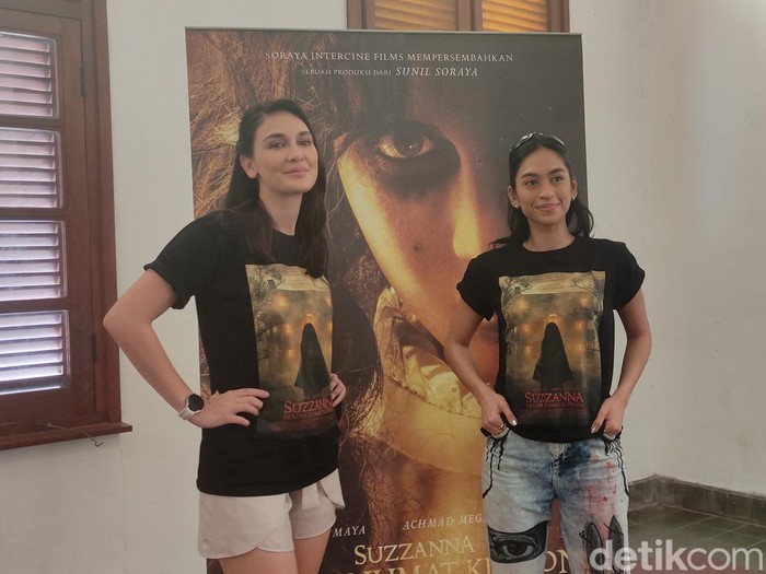 Luna Maya di Semarang, Sabtu (8/7/2023).