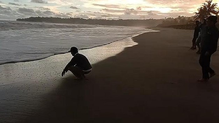 Herlin Tobing, ayah dari Herry Isai Pangihutan Tobing, mahasiswa ITERA yang tewas terseret ombak di Pesisir Barat Lampung.