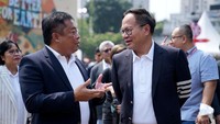 Direktur Utama PT Telkom Indonesia (Persero) Tbk Ririek Ardiansyah bersama Wakil Menteri II BUMN Kartika Wirdjoatmodjo turut menjadi pembicara pembuka di hari pertama Digiland Conference 2023 di Istora Senayan, Jakarta, Sabtu (8/7/2023).