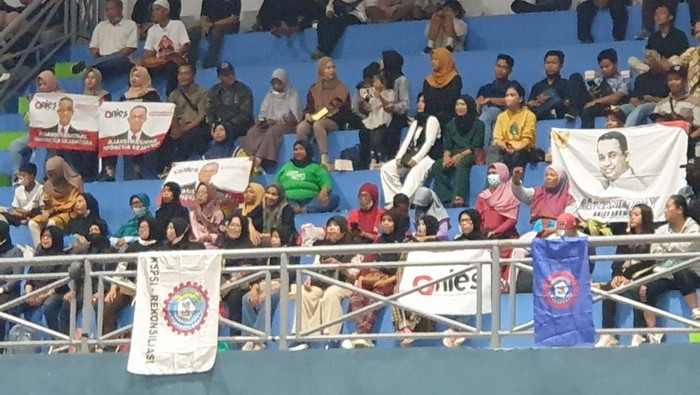 Aliansi Buruh Yogyakarta galang dukungan ke Anies Baswedan, Minggu (9/7/2023). Acara ini digelar di GOR Tridadi Sleman.