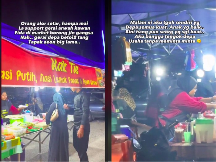 Anak bantu ibu jualan makanan