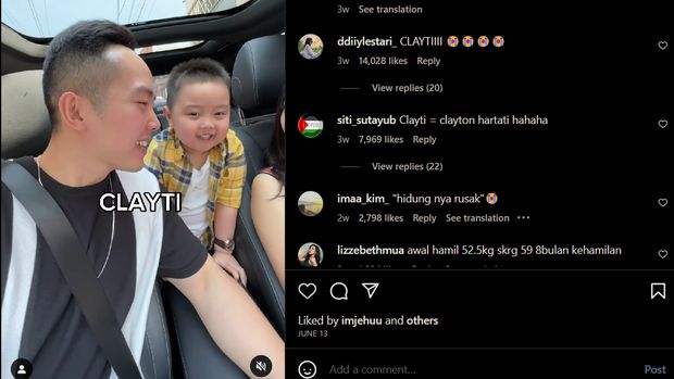 Ayah selebgram Clayton Wiyono, Michael Rendy Wiyono. Foto diunggah Minggu (9/7/2023).