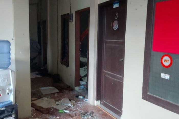 Lokasi ledakan di Wajo, Sulsel (Antara)