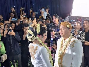 Penampakan Nikahan Denny Caknan-Bella Bonita, Kembar Mayang Disorot Netizen