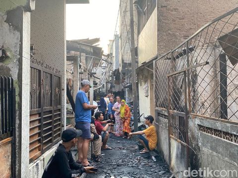 Potret kebakaran permukiman di Tambora (Devi Puspitasari/detikcom)