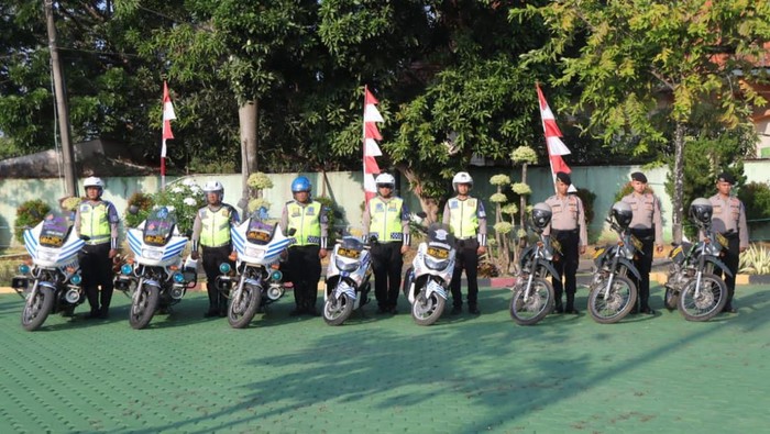 Apel operasi patuh lodaya di Polres Indramayu