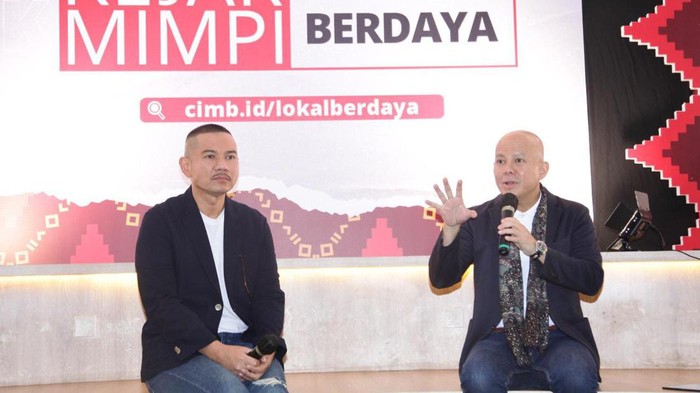 Dukung UMKM Lewat Kejar Mimpi Lokal Berdaya CIMB Niaga meluncurkan program Kejar Mimpi Lokal Berdaya untuk merealisasikan mimpi para pebisnis UKM di berbagai daerah agar bisa terus berkarya, berdaya, dan berkontribusi terhadap pertumbuhan ekonomi nasional, Senin (10/7/2023).
