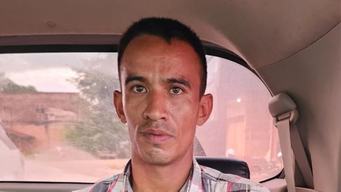 Indra Gunawan usai ditangkap polisi. (Foto: Istimewa)